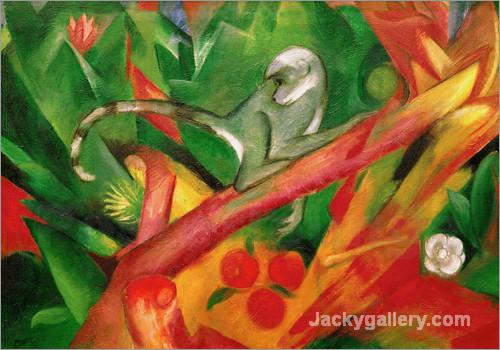 Little Monkey by Franz Marc paintings reproduction